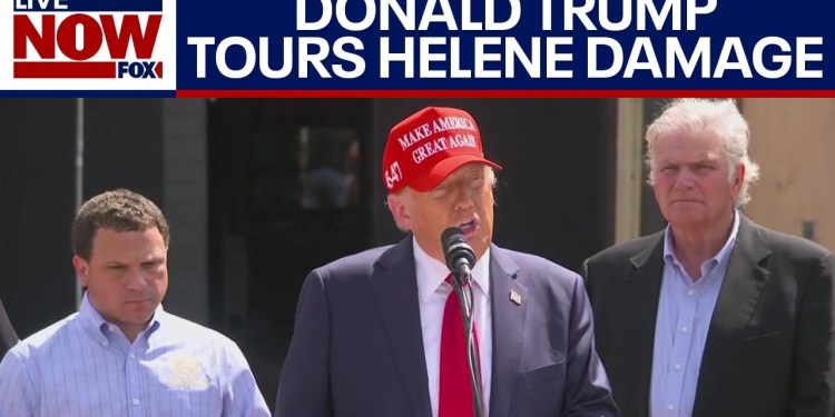 Trump delivers remarks after touring Helene damage | LiveNOW from FOX Trump delivers remarks after touring Helene damage | LiveNOW from FOX