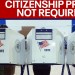 Citizenship proof not required on federal voting form Citizenship proof not required on federal voting form