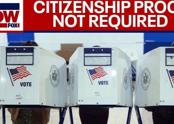 Citizenship proof not required on federal voting form Citizenship proof not required on federal voting form