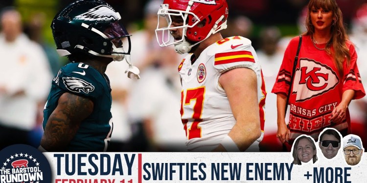 Swifties Newest Enemy: Eagles Safety CJ Gardner-Johnson – Barstool Rundown – February 11th, 2025 Swifties Newest Enemy: Eagles Safety CJ Gardner-Johnson – Barstool Rundown – February 11th, 2025