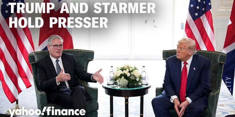 US President Donald Trump press conference with UK Prime Minister Keir Starmer US President Donald Trump press conference with UK Prime Minister Keir Starmer