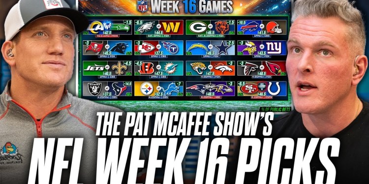 The Pat McAfee Show Picks & Predicts Every Game For NFL’s Week 16 Weekend The Pat McAfee Show Picks & Predicts Every Game For NFL’s Week 16 Weekend