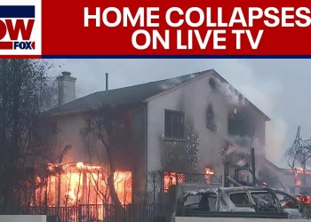 Palisades Fire: Home collapses while reporter on the air in Los Angeles: “It is a WAR ZONE” Palisades Fire: Home collapses while reporter on the air in Los Angeles: “It is a WAR ZONE”