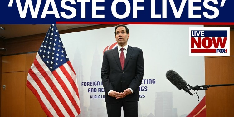 Rubio on ending Ukraine-Russia war ‘It’s a waste of lives’ Rubio on ending Ukraine-Russia war ‘It’s a waste of lives’