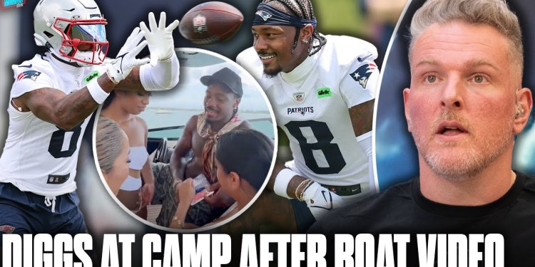 Stefon Diggs At Patriots Camp Days After Pink Substance Boat Video | Pat McAfee Show Stefon Diggs At Patriots Camp Days After Pink Substance Boat Video | Pat McAfee Show