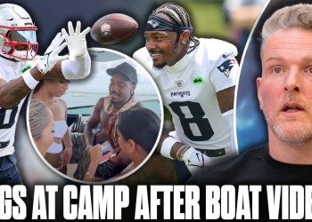 Stefon Diggs At Patriots Camp Days After Pink Substance Boat Video | Pat McAfee Show Stefon Diggs At Patriots Camp Days After Pink Substance Boat Video | Pat McAfee Show
