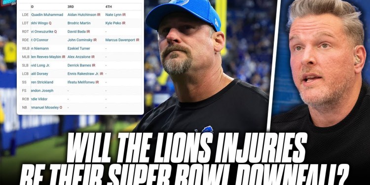 Will The Lions Injury Issues Cost Them Their Super Bowl Hopes? | Pat McAfee Show Will The Lions Injury Issues Cost Them Their Super Bowl Hopes? | Pat McAfee Show