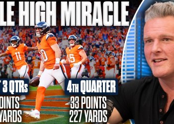 Mile High Miracle: Broncos Score 33 Points In 4th Quarter To Beat The Giants?! | Pat McAfee Show Mile High Miracle: Broncos Score 33 Points In 4th Quarter To Beat The Giants?! | Pat McAfee Show