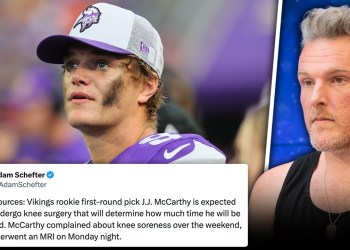 Vikings Rookie JJ McCarthy Having Surgery On Torn Meniscus, No Information On Return Timeline Vikings Rookie JJ McCarthy Having Surgery On Torn Meniscus, No Information On Return Timeline