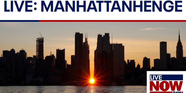 LIVE: MANHATTANHENGE 2025 LIVE: MANHATTANHENGE 2025