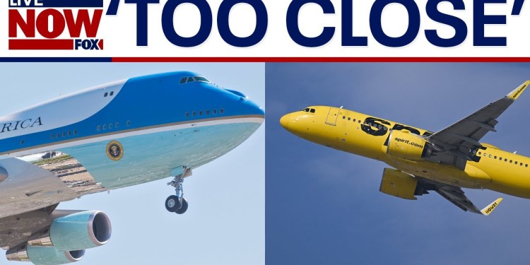 Air Force One close call midair with Spirit Airlines plane Air Force One close call midair with Spirit Airlines plane