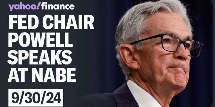 Fed Chair Jerome Powell speaks at National Association for Business Economics Fed Chair Jerome Powell speaks at National Association for Business Economics