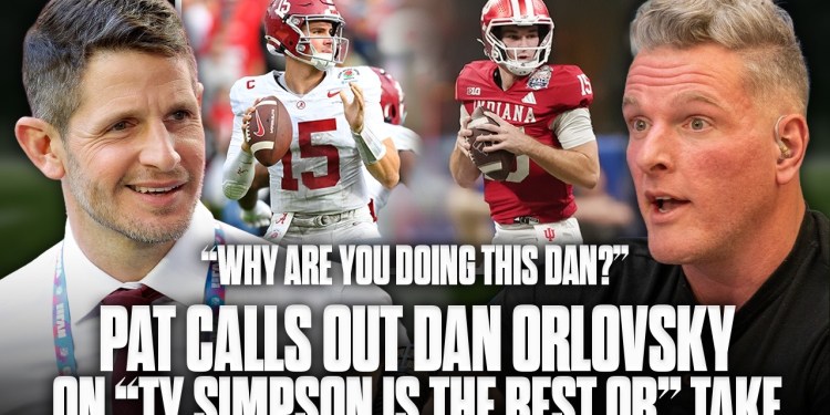 Pat McAfee Calls Out Dan Orlovsky For “Ty Simpson Is The #1 QB” Take; Dan Gets HEATED Pat McAfee Calls Out Dan Orlovsky For “Ty Simpson Is The #1 QB” Take; Dan Gets HEATED