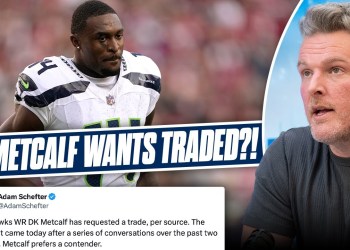DK Metcalf Request Trade From Seahawks Same Day Tyler Lockett Is Released… | Pat McAfee Show DK Metcalf Request Trade From Seahawks Same Day Tyler Lockett Is Released… | Pat McAfee Show