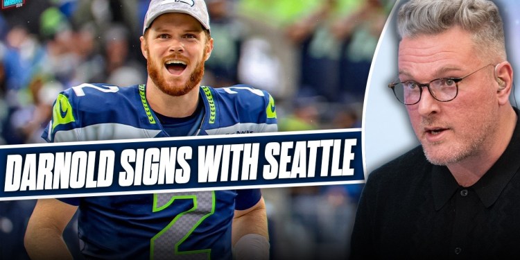 Sam Darnold Signs 3 Year, 0.5M Deal With The Seattle Seahawks | Pat McAfee Show Sam Darnold Signs 3 Year, 0.5M Deal With The Seattle Seahawks | Pat McAfee Show