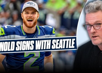 Sam Darnold Signs 3 Year, 0.5M Deal With The Seattle Seahawks | Pat McAfee Show Sam Darnold Signs 3 Year, 0.5M Deal With The Seattle Seahawks | Pat McAfee Show