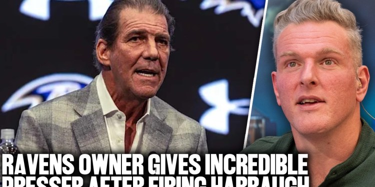 Ravens Owner Gives The Greatest Press Conference After Firing Harbaugh | Pat McAfee Show Ravens Owner Gives The Greatest Press Conference After Firing Harbaugh | Pat McAfee Show