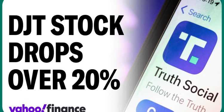 DJT stock drops over 20% as election approaches DJT stock drops over 20% as election approaches