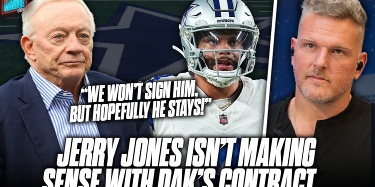 Jerry Jones Won’t Give Dak New Contract, But Sees Him Being A Cowboy Beyond 2025? | Pat McAfee Jerry Jones Won’t Give Dak New Contract, But Sees Him Being A Cowboy Beyond 2025? | Pat McAfee