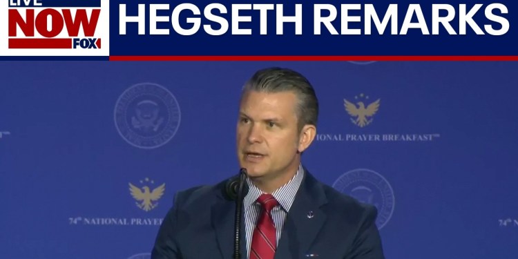 Pete Hegseth speaks at the National Prayer Breakfast Pete Hegseth speaks at the National Prayer Breakfast
