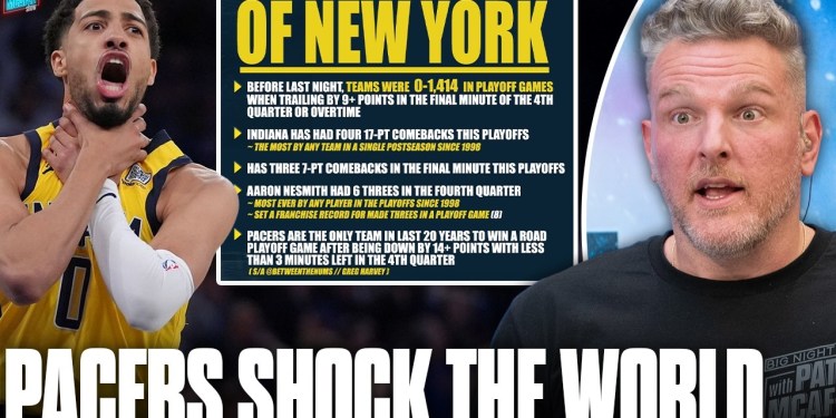 Pacers Shock The World, Make History In Game 1 Win vs Knicks?! | Pat McAfee Show Pacers Shock The World, Make History In Game 1 Win vs Knicks?! | Pat McAfee Show