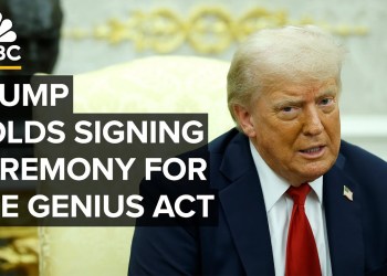 President Trump holds signing ceremony for the GENIUS Act — 7/18/2025 President Trump holds signing ceremony for the GENIUS Act — 7/18/2025