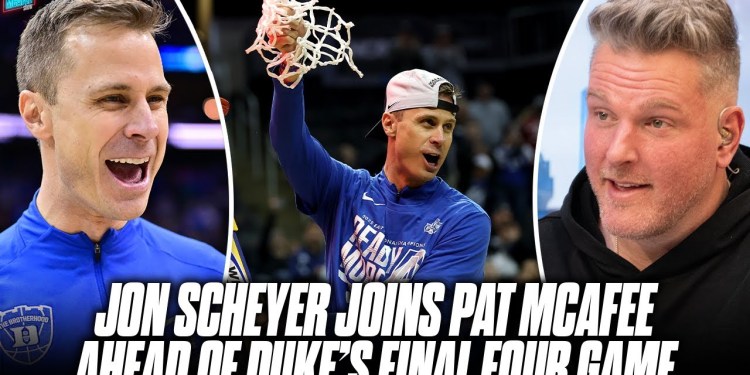 Duke Head Coach Jon Scheyer Joins Pat McAfee Ahead Of Final Four Matchup vs Houston Duke Head Coach Jon Scheyer Joins Pat McAfee Ahead Of Final Four Matchup vs Houston