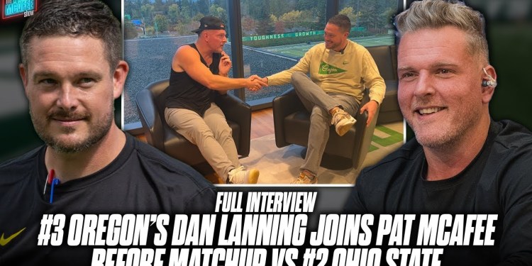 Oregon’s Dan Lanning Joins Pat McAfee Before #2 vs #3 Matchup vs Ohio State Oregon’s Dan Lanning Joins Pat McAfee Before #2 vs #3 Matchup vs Ohio State