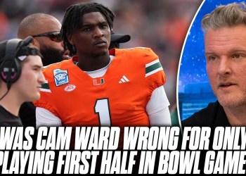 Was Cam Ward Wrong For Sitting Out 2nd Half Of Bowl Game? | Pat McAfee Show Was Cam Ward Wrong For Sitting Out 2nd Half Of Bowl Game? | Pat McAfee Show
