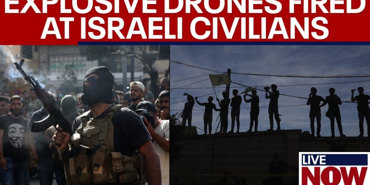 Hezbollah terrorists launch explosive drones at Israel civilians & homes | LiveNOW from FOX Hezbollah terrorists launch explosive drones at Israel civilians & homes | LiveNOW from FOX