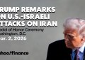 Trump delivers remarks on U.S.-Israeli attacks on Iran at Medal of Honor Ceremony Trump delivers remarks on U.S.-Israeli attacks on Iran at Medal of Honor Ceremony