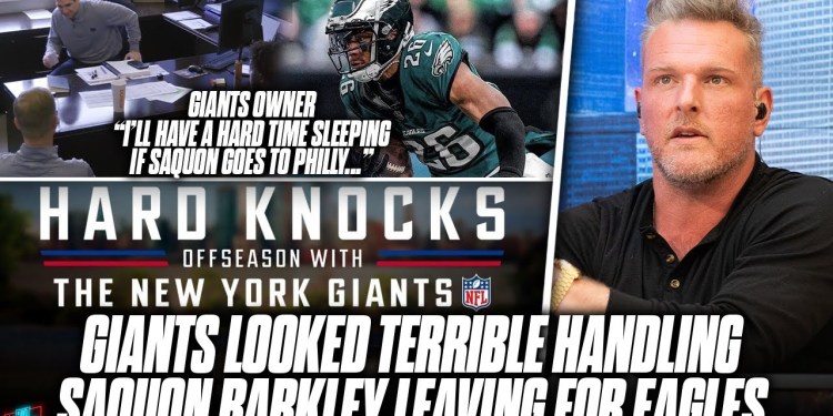Giants Look TERRIBLE For How They Handled Saquon Situation On Hard Knocks? | Pat McAfee Reacts Giants Look TERRIBLE For How They Handled Saquon Situation On Hard Knocks? | Pat McAfee Reacts