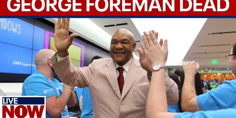 Boxing legend George Foreman dead at 76 Boxing legend George Foreman dead at 76