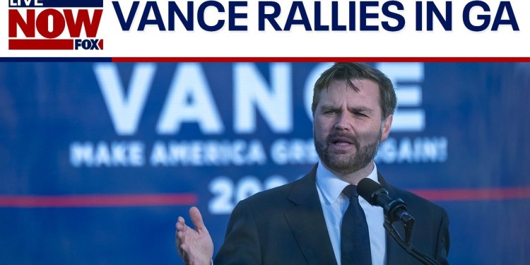 FULL SPEECH: JD Vance speaks in battleground state Georgia | LiveNOW from FOX FULL SPEECH: JD Vance speaks in battleground state Georgia | LiveNOW from FOX