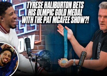 Tyrese Haliburton Bets His Olympic Gold Medal With Pat McAfee Tyrese Haliburton Bets His Olympic Gold Medal With Pat McAfee
