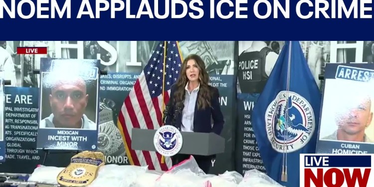 DHS Sec. Noem gives update on ICE operations DHS Sec. Noem gives update on ICE operations