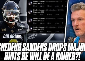 Shedeur Sanders Dropping Major Hints He Will Be Drafted By The Raiders?! | Pat McAfee Show Shedeur Sanders Dropping Major Hints He Will Be Drafted By The Raiders?! | Pat McAfee Show