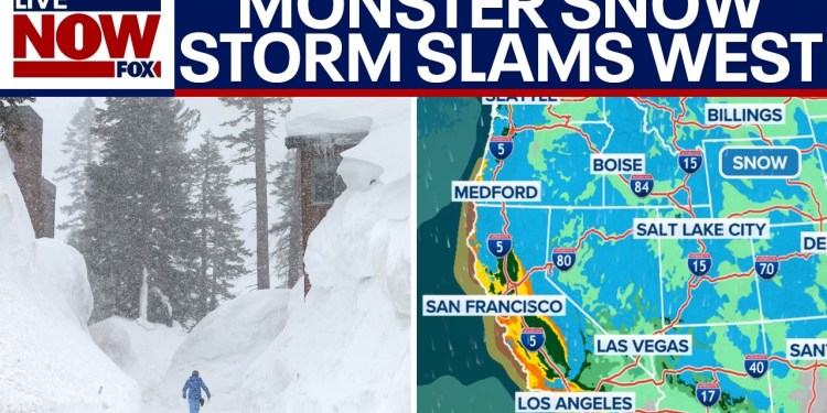 Monster snow storm to slam the West, 15 feet possible Monster snow storm to slam the West, 15 feet possible