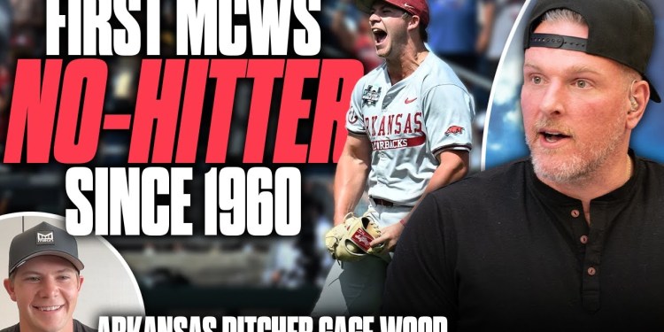 Arkansas Pitcher Gage Wood Reacts To His Historic Performance At The College World Series Arkansas Pitcher Gage Wood Reacts To His Historic Performance At The College World Series