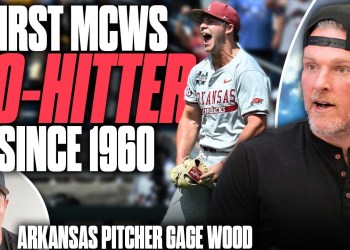 Arkansas Pitcher Gage Wood Reacts To His Historic Performance At The College World Series Arkansas Pitcher Gage Wood Reacts To His Historic Performance At The College World Series