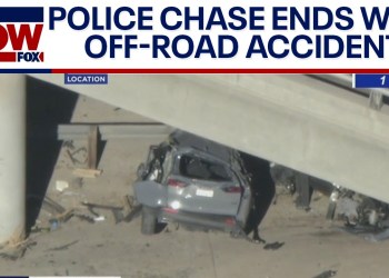 WATCH: High-speed police chase ends with brutal off-road accident WATCH: High-speed police chase ends with brutal off-road accident