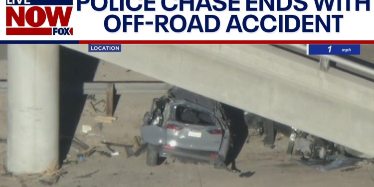 WATCH: High-speed police chase ends with brutal off-road accident WATCH: High-speed police chase ends with brutal off-road accident