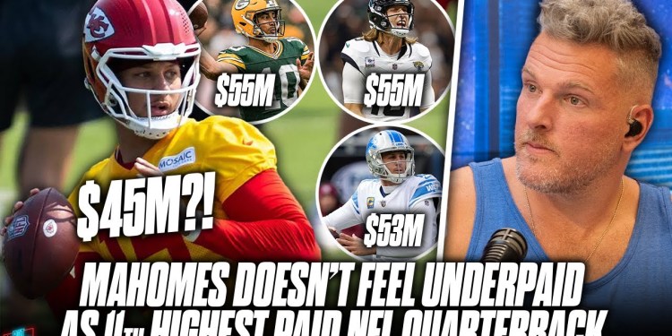 Patrick Mahomes Doesn’t Feel “Underpaid” At 7th Highest Spot | Pat McAfee Show Patrick Mahomes Doesn’t Feel “Underpaid” At 7th Highest Spot | Pat McAfee Show