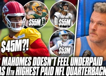 Patrick Mahomes Doesn’t Feel “Underpaid” At 7th Highest Spot | Pat McAfee Show Patrick Mahomes Doesn’t Feel “Underpaid” At 7th Highest Spot | Pat McAfee Show
