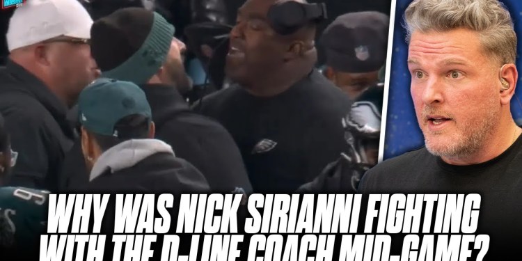 Why Were Eagles Coaches Yelling At Head Coach Nick Sirianni On Sideline vs Steelers? | Pat McAfee Why Were Eagles Coaches Yelling At Head Coach Nick Sirianni On Sideline vs Steelers? | Pat McAfee