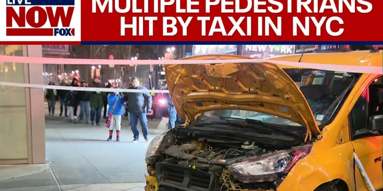 BREAKING: Taxi hits multiple pedestrians in NYC on Christmas day | LiveNOW from FOX BREAKING: Taxi hits multiple pedestrians in NYC on Christmas day | LiveNOW from FOX