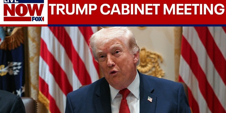Trump holds Cabinet meeting amid Iran war, DHS shutdown Trump holds Cabinet meeting amid Iran war, DHS shutdown