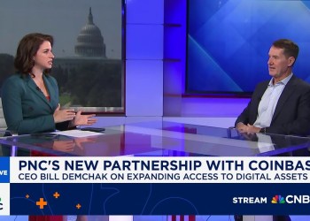 PNC CEO on partnership with Coinbase: We’ll be a wallet for any coin our clients want to use PNC CEO on partnership with Coinbase: We’ll be a wallet for any coin our clients want to use