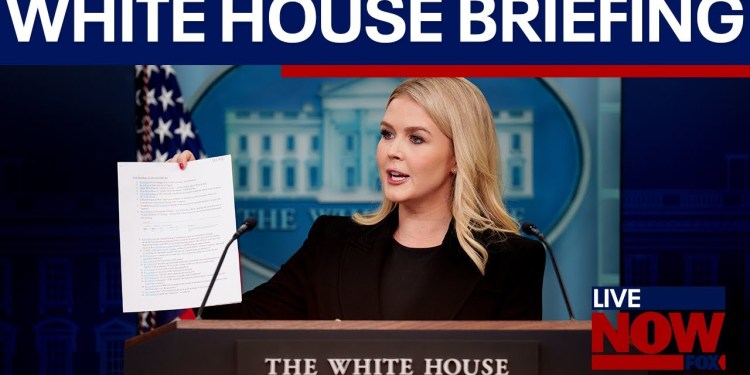 FULL TODAY: White House press briefing with Karoline Leavitt FULL TODAY: White House press briefing with Karoline Leavitt