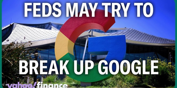 Justice Department considering breaking up Google: Report Justice Department considering breaking up Google: Report